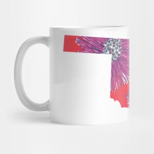 Pink Daises Oklahoma Mug